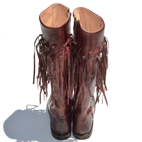 Bed Stu Hoplia Fringe Trim Boot Size 7 - Picture 4 of 8
